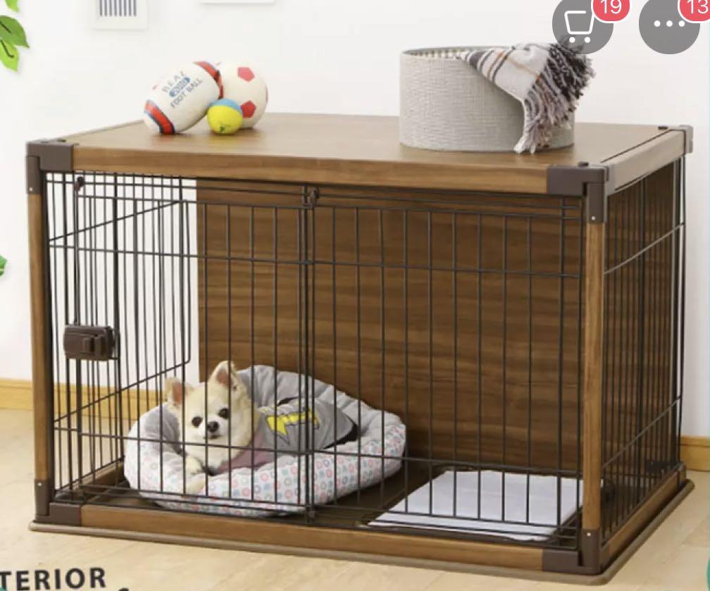 timber dog crate