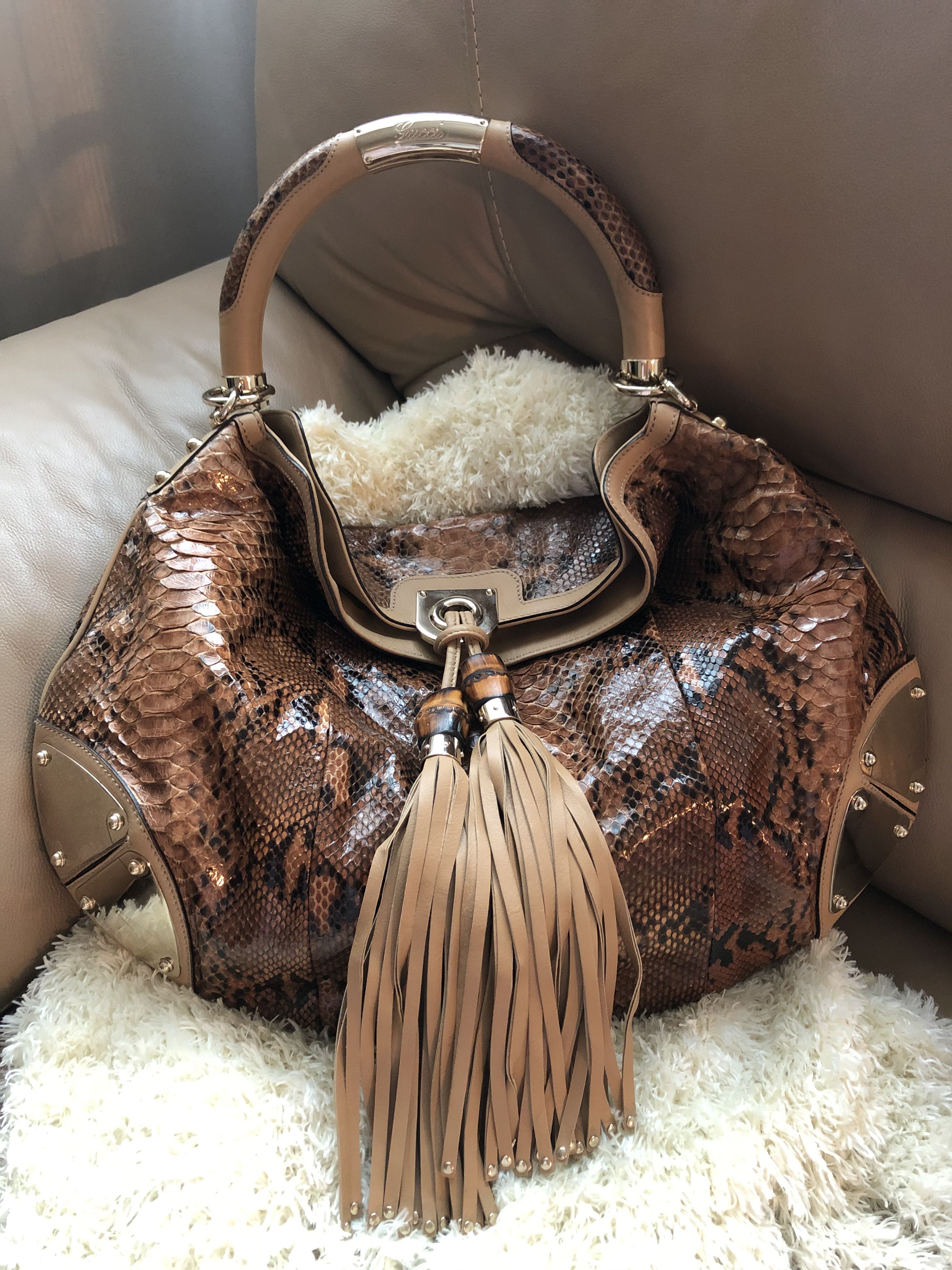 Gucci Ophidia Chain Shoulder Bag Snakeskin Small at 1stDibs | gucci green snake  bag, gucci snake purse, ophidia mini chain bag