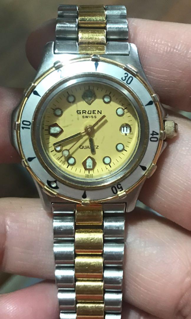 gruen swiss automatic watch