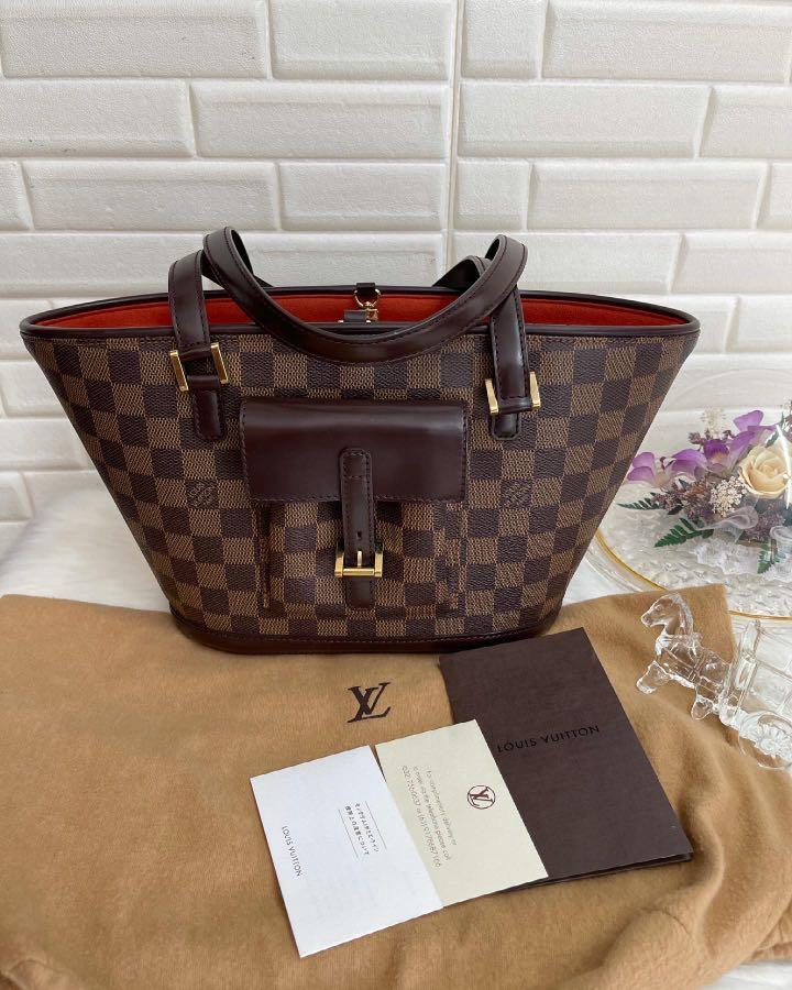 Louis Vuitton Manosque Damier Ebene Tote Handbag – Collectors