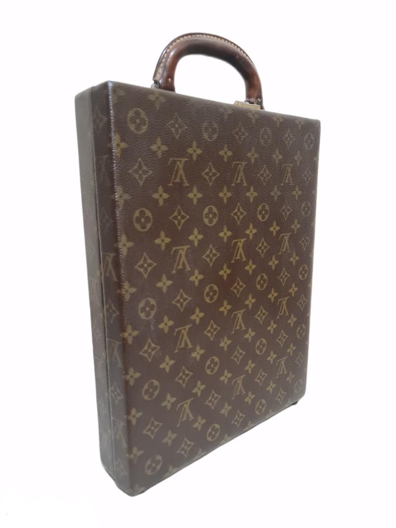 Louis Vuitton Monogram Vertical Combination Lock Hard Briefcase