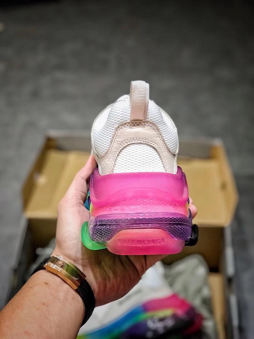 Balenciaga triple s rainbow sole best sale