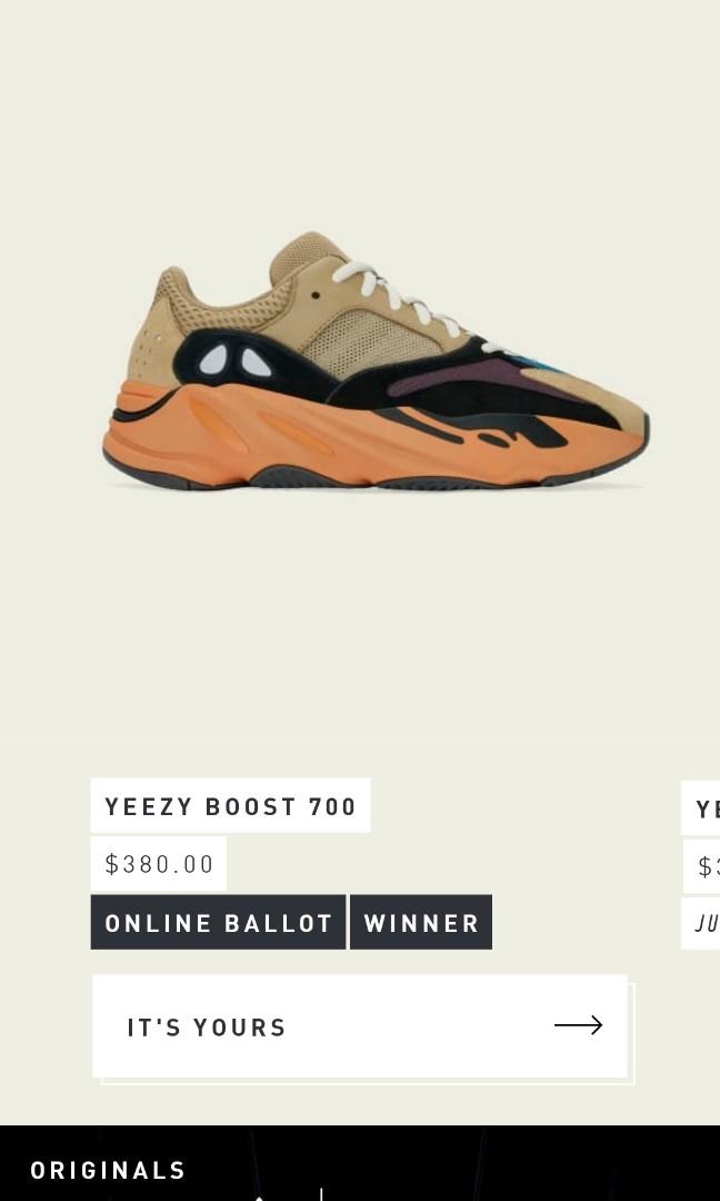 YEEZY BOOST 700 ENFLAME AMBER, Men's Fashion, Footwear, Sneakers on  Carousell