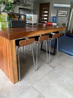 Bar table and matching bar stool
