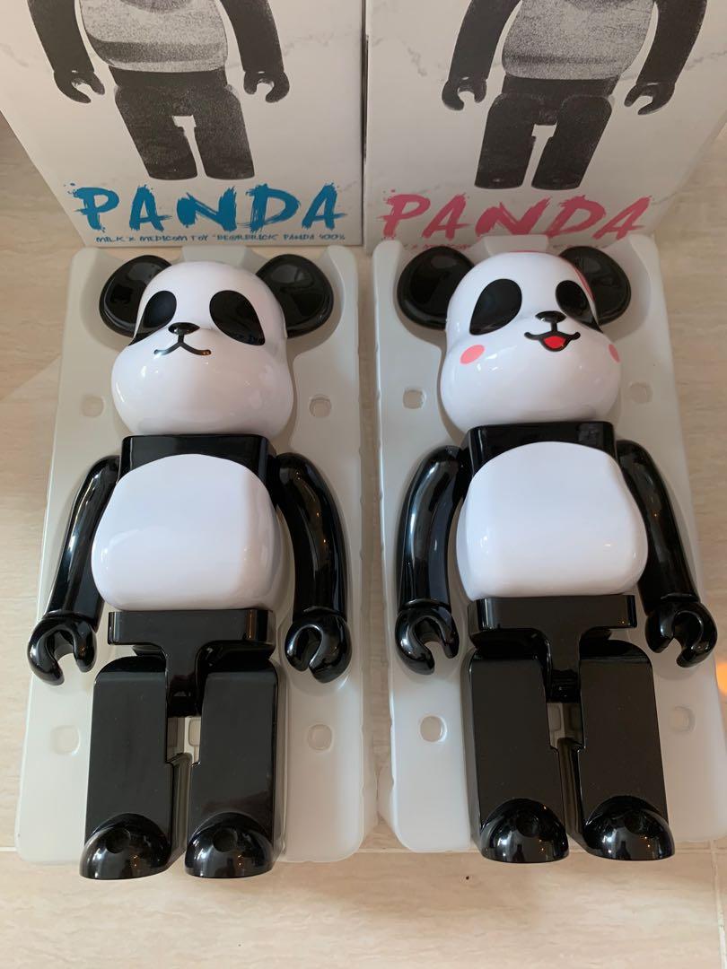 Bearbrick 400% set panda milk 熊貓medicom, 興趣及遊戲, 玩具& 遊戲