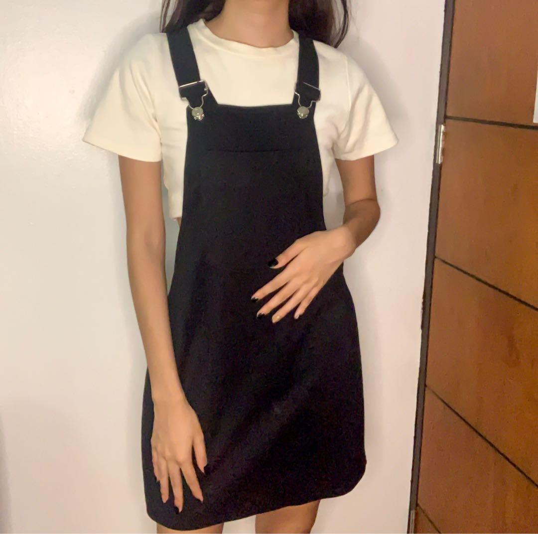 Black Jumper Dress, Women's Fashion 