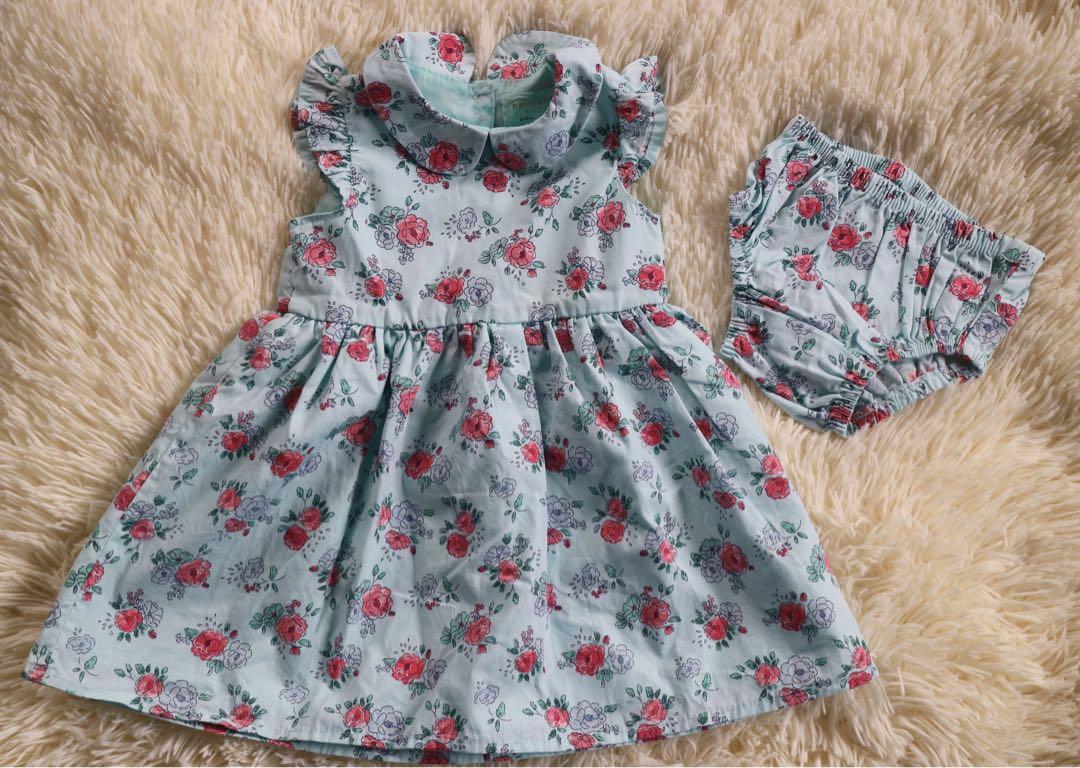 Blue Floral Dress (Category: Babies & Kids Fashion) located in Lemery. Submitted by labernales (Listing ID 1093478881, Image 1). Description: Used once only. In good condition. Size: 6-9 months old MOP: BPI, BDO, GCASH Courier: JRS only Shipping fee to be shouldered by the buyer..