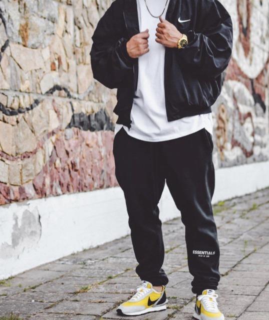 Fog essentials black sweatpants top