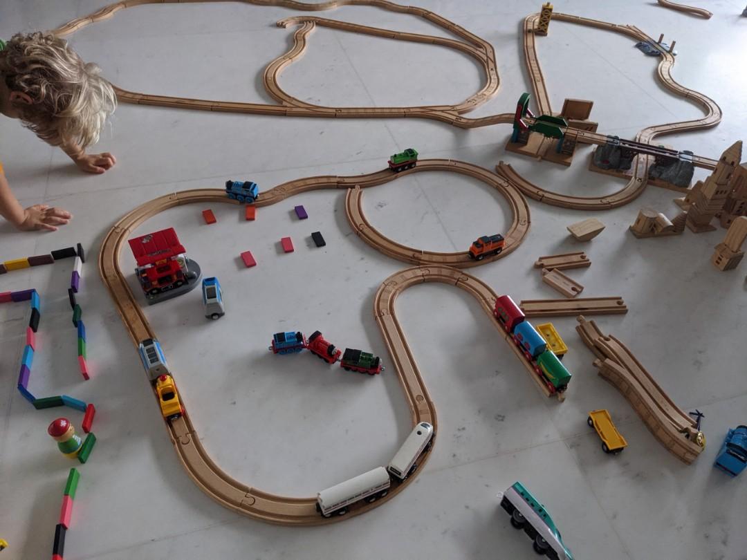 Brio and ELC compatible Personalised Named Wooden Train Track