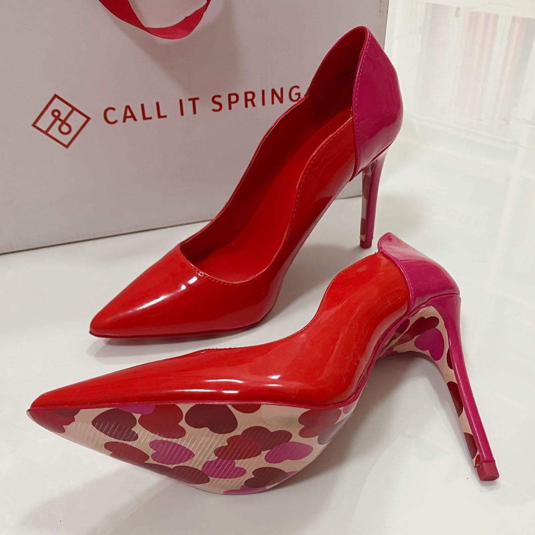 Call it spring red shoes discount