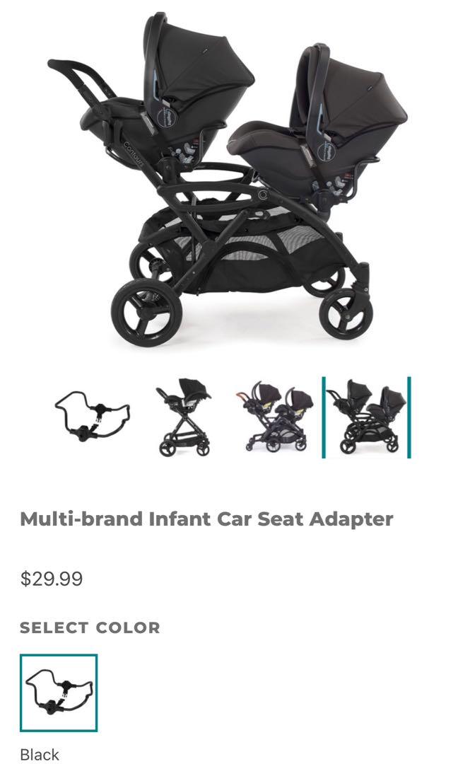 Contours double strollercar seat adapter, Babies & Kids, Going Out