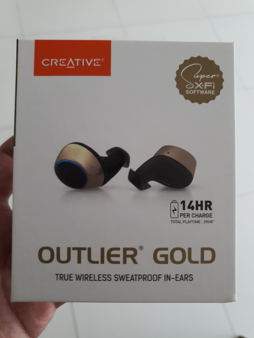 Creative outlier gold bnib Audio Earphones on Carousell