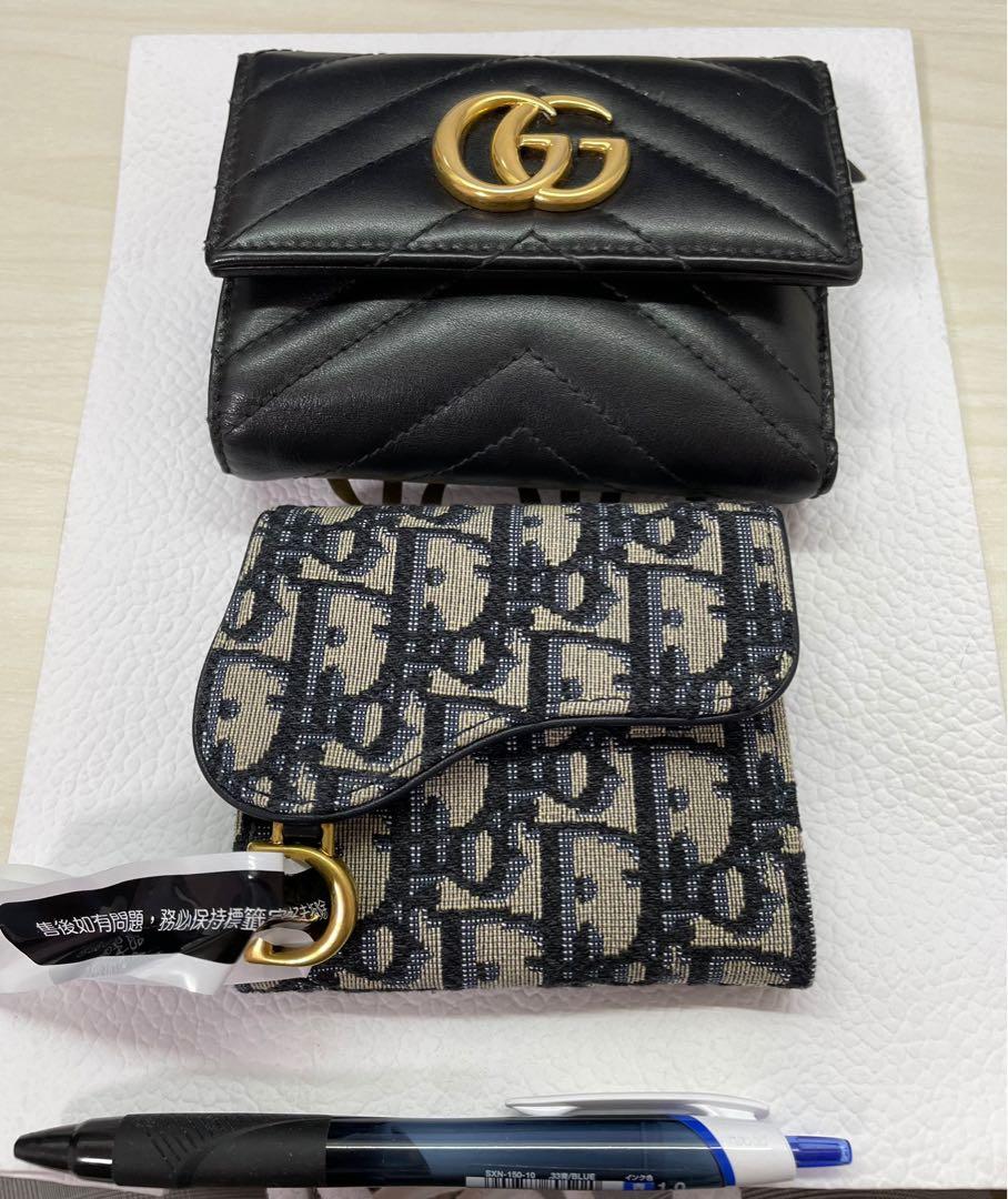 Dior saddle wallet