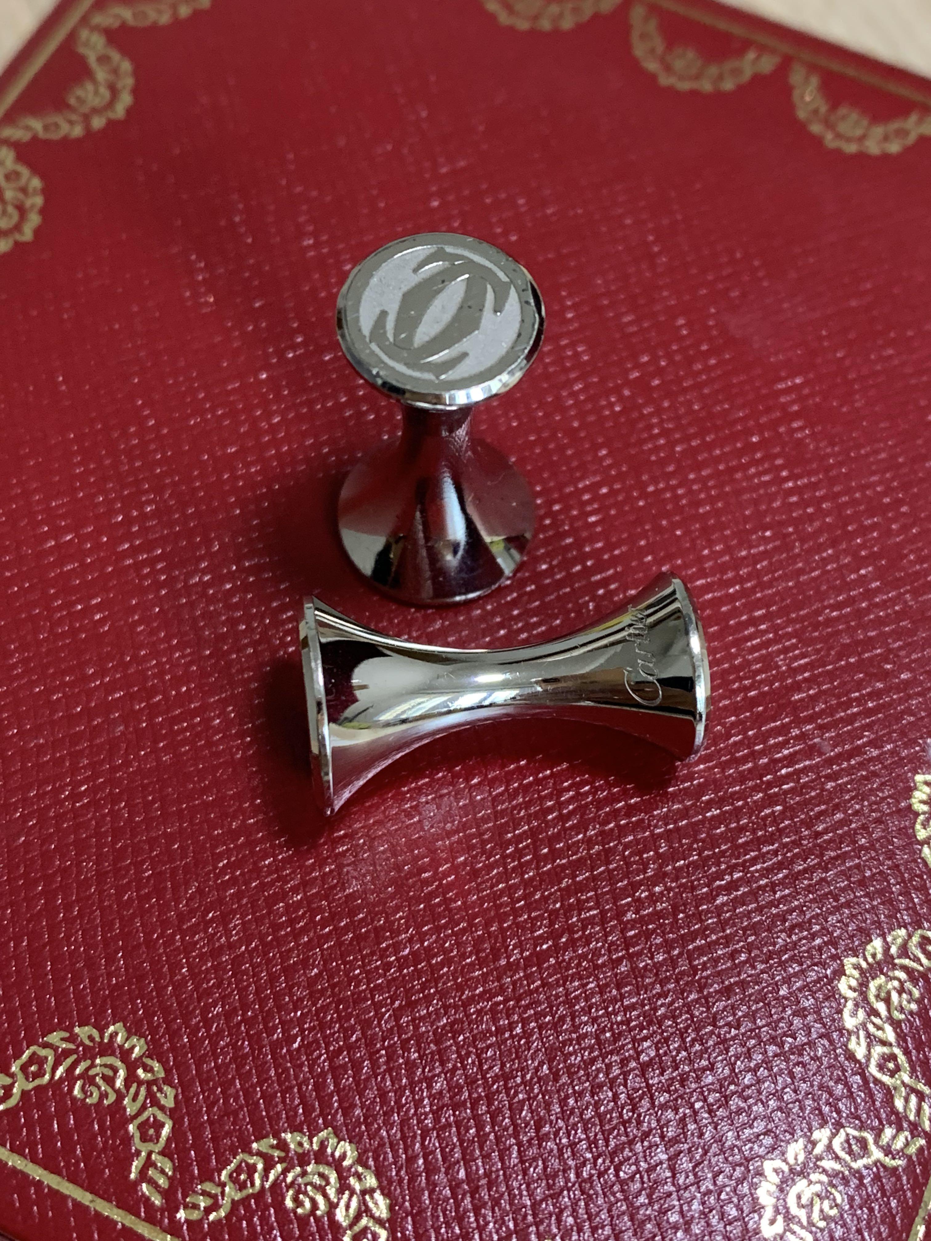 Full Set Discontinued Cartier DDC Double C Cufflinks Men s