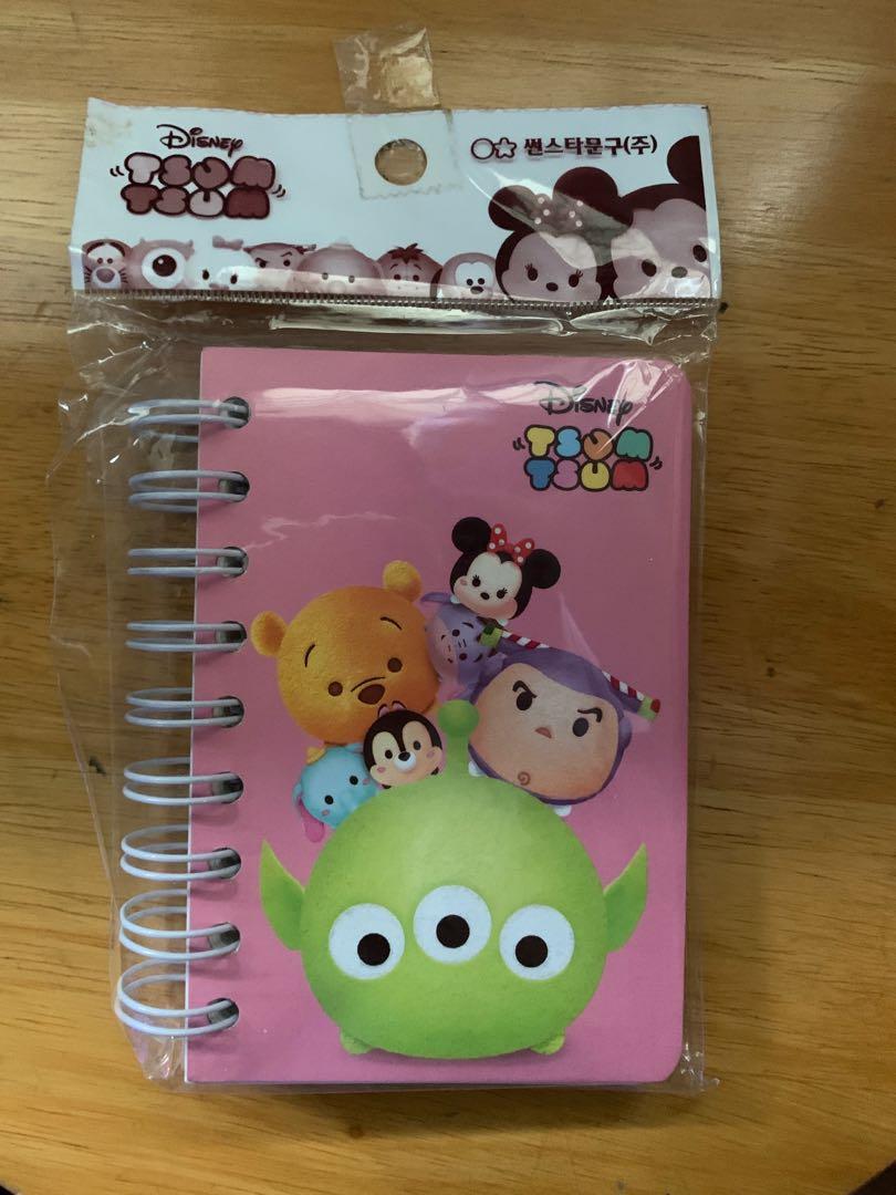 Disney Tsum Tsum Pocket Notebook Diary (Category: Stationery & School Supplies) located in Quezon City. Submitted by horangidee (Listing ID 1093589806, Image 1). Description: 💖 Spiral notebook w/ metal spine 💓 5in by 3.5in in size 💖 Original Tsum Tsum product 😄 💓 Lined pages 💖 Get freebies <33.