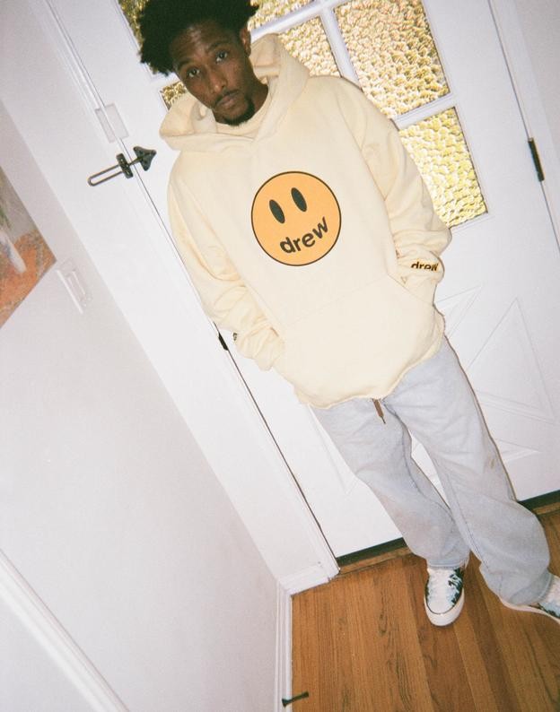 Drew House Deconstructed Mascot Hoodie Light Yellow Men s