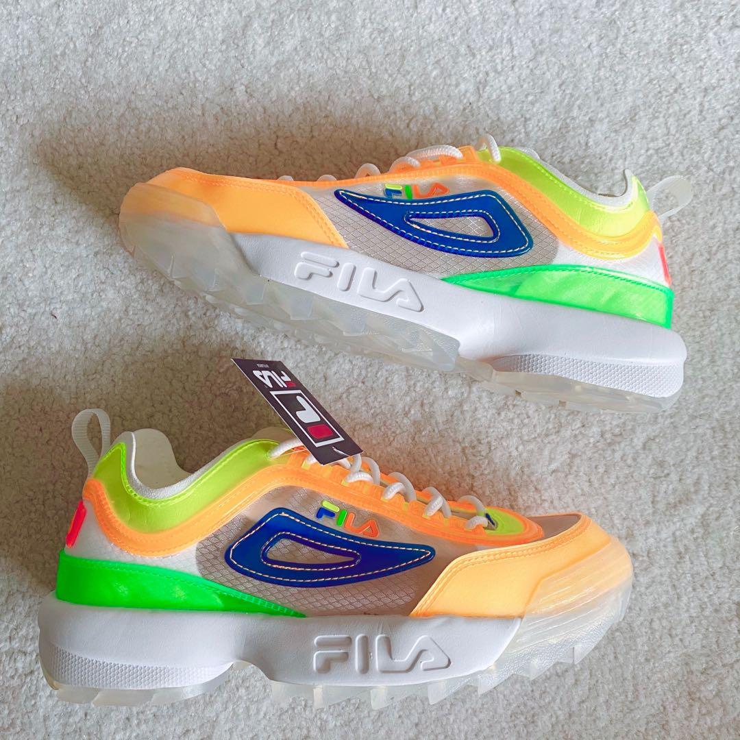fila disruptor special edition transparent color sneaker shoes