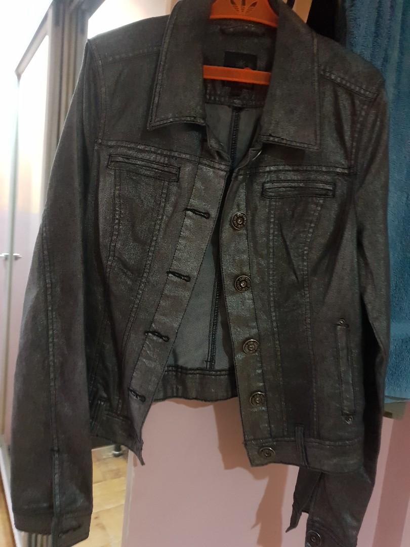 green snakeskin jacket