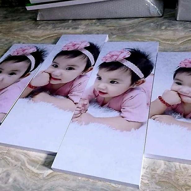 Glam Collage Photo Puzzle wall decor portrait sintra board photo frame, Furniture & Home Living