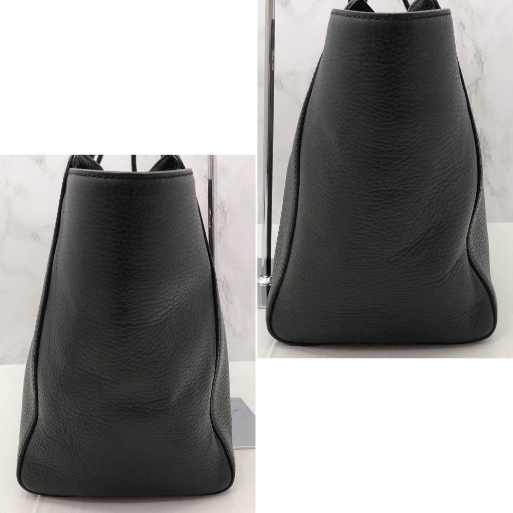 GUCCI 354408 SWING BLACK LEATHER TOTE BAG 217011205 !, Luxury, Bags ...