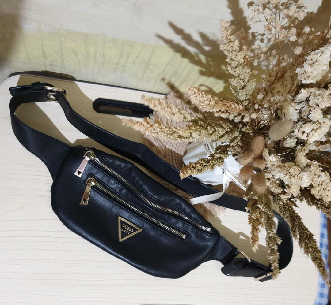 Guess black online belt bag