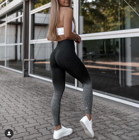 Gymshark Adapt Marl Ombre Seamless Leggings in Black, S, Women's Fashion,  Activewear on Carousell
