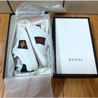 英國Harrods百貨購入GUCCI蜜蜂小白鞋(34號)