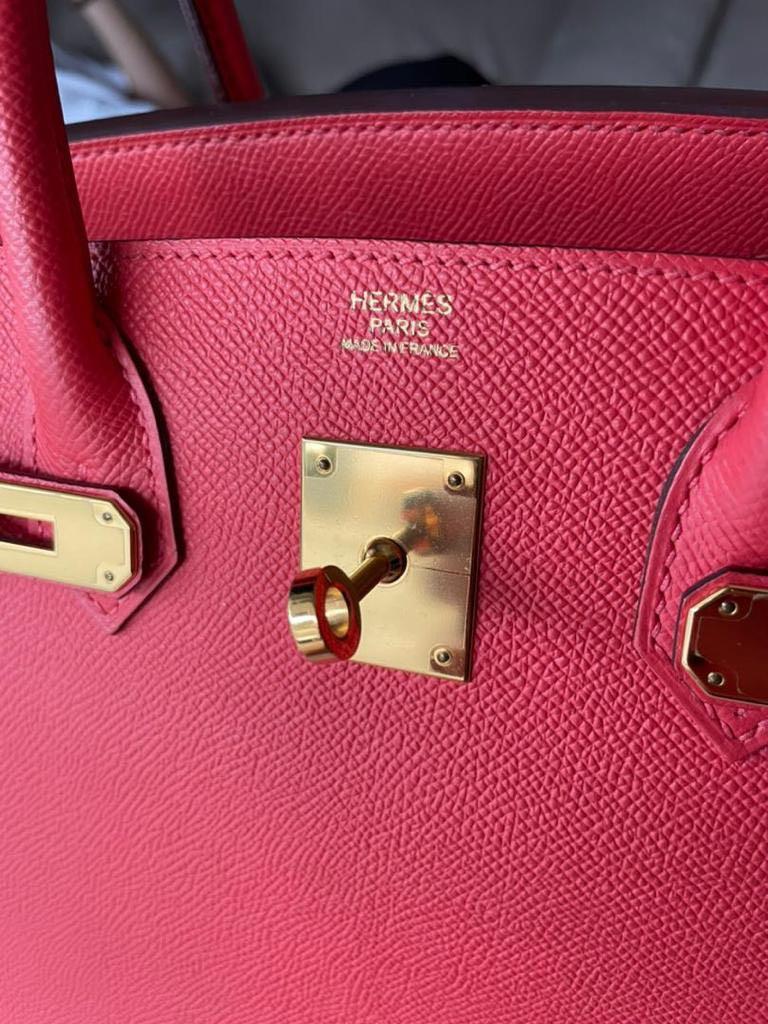 .com: Hermès, Pre-Loved Bubblegum Pink 5P & Rose Jaipur Epsom  Horseshoe Birkin 30, Multi :  in 2023