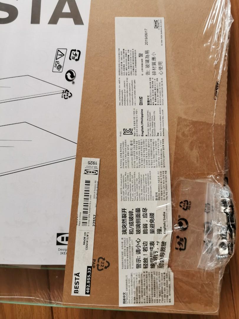 IKEA Besta Glass Shelf (FREE), Furniture & Home Living, Furniture