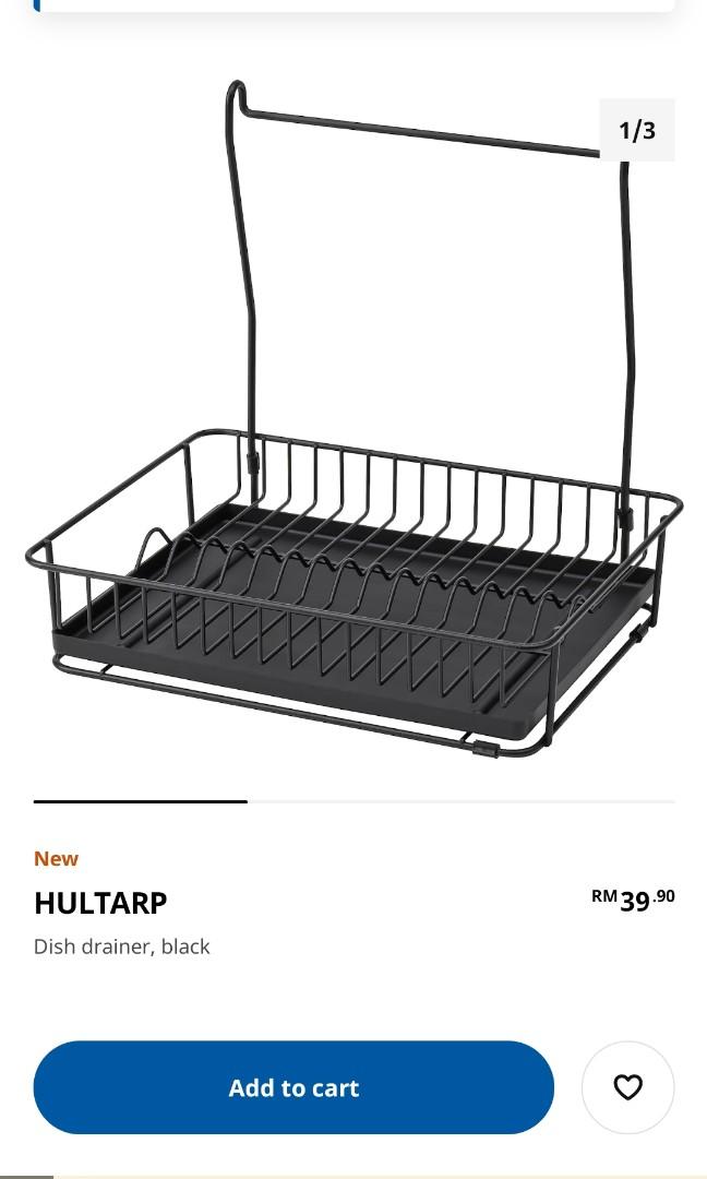 HULTARP Dish drainer, black - IKEA