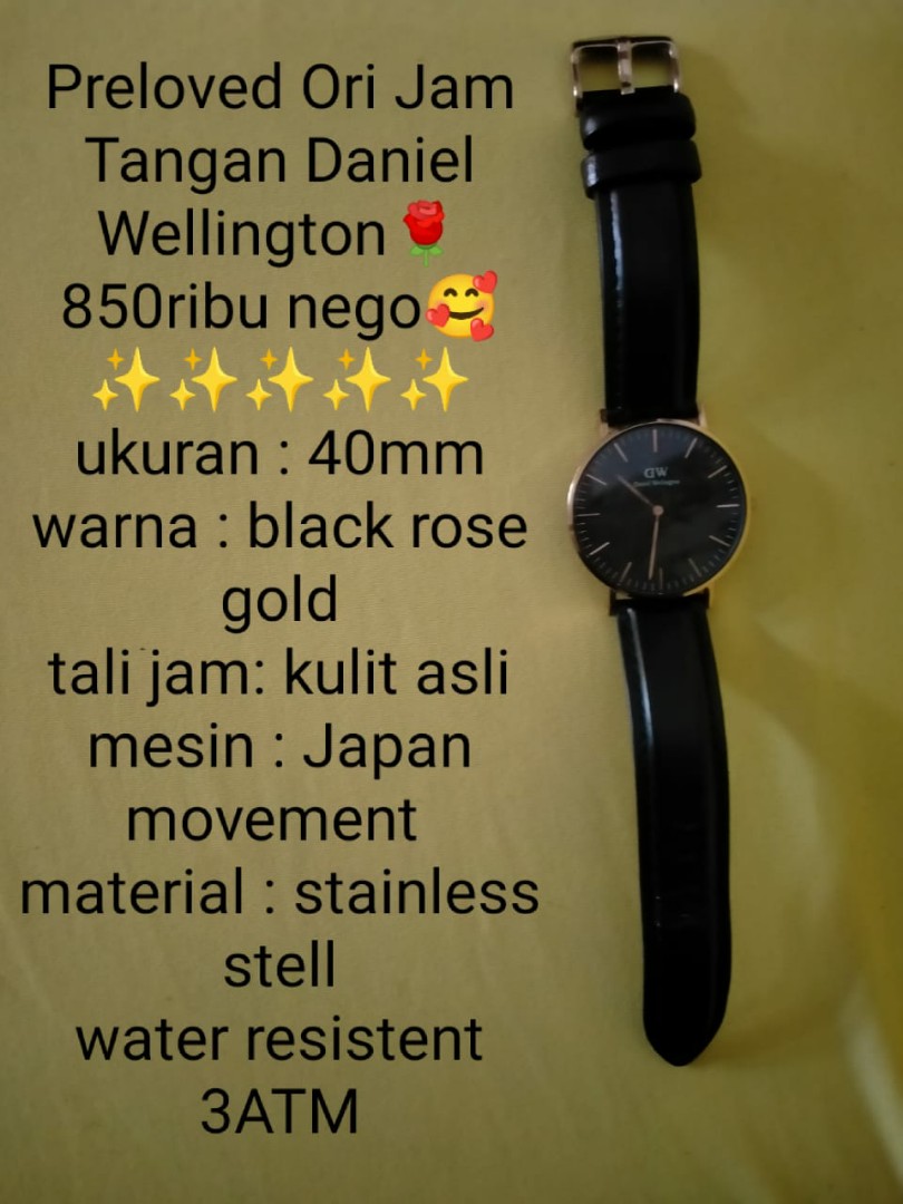 Ukuran jam daniel wellington 2025