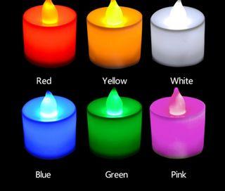 Led Candles multiple colors available batteries included