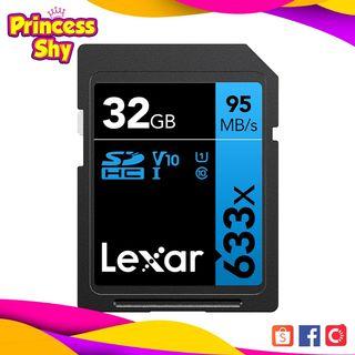 Lexar Professional 32GB UHS-I V10 Class 10 SDHC Memory Card LSD32GCB1AP633