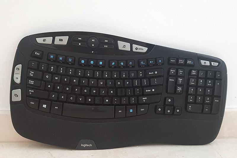 Logitech K350 Ergonomic Full Size Membrane Wireless Keyboard Black 920 001996 Best Buy Lupon 