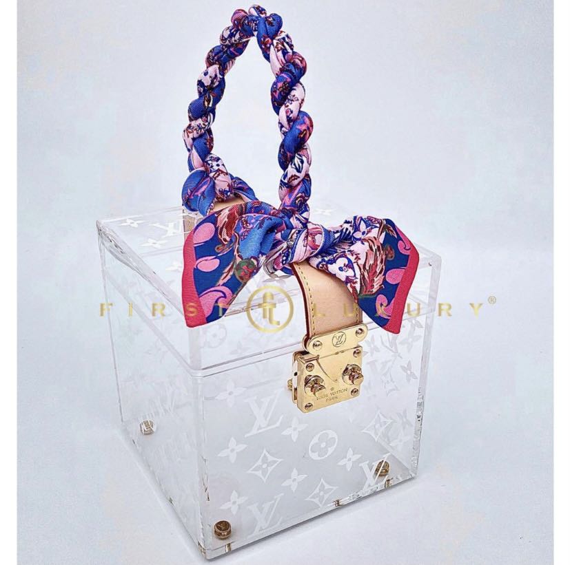 Louis Vuitton Cube Scottt Box With Scarf Handle, Luxury, Bags & Wallets on  Carousell