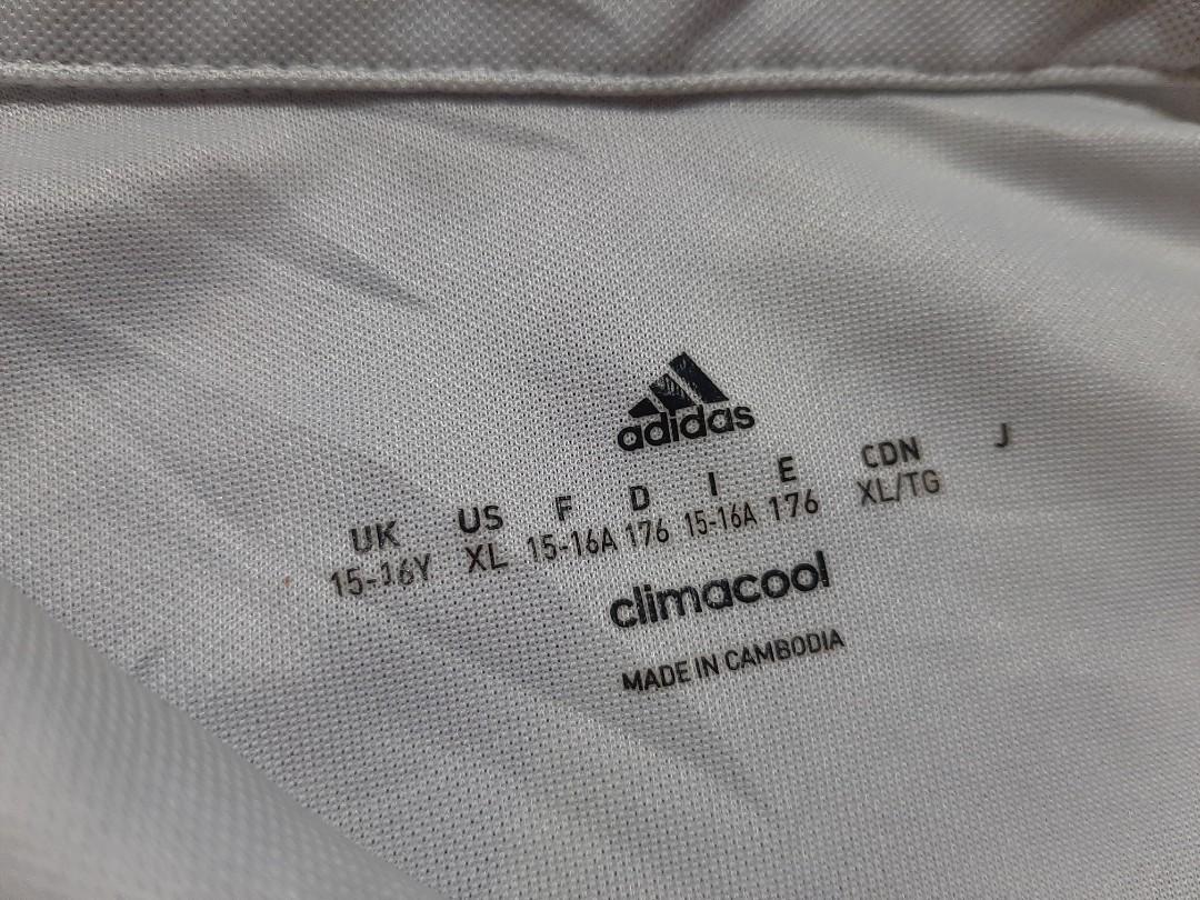 M Adidas Climacool Real Madrid Football Jersey Authentic, Men's Fashion ...