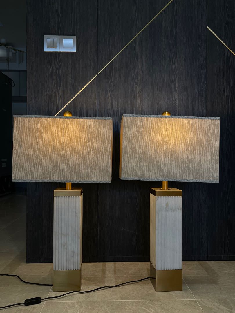 Marble Bedside lamp, Furniture & Home Living, Lighting & Fans, Lighting