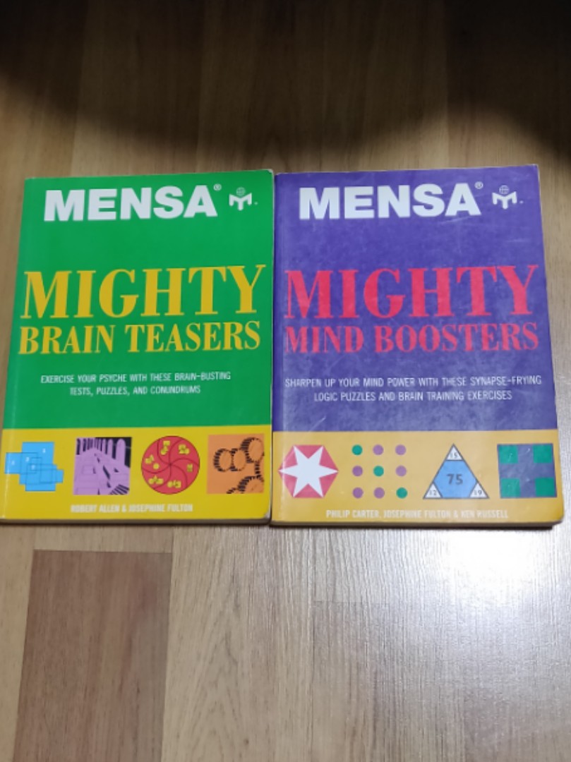 MENSA Mighty Brain Teasers / Mighty Mind Boosters, Hobbies & Toys