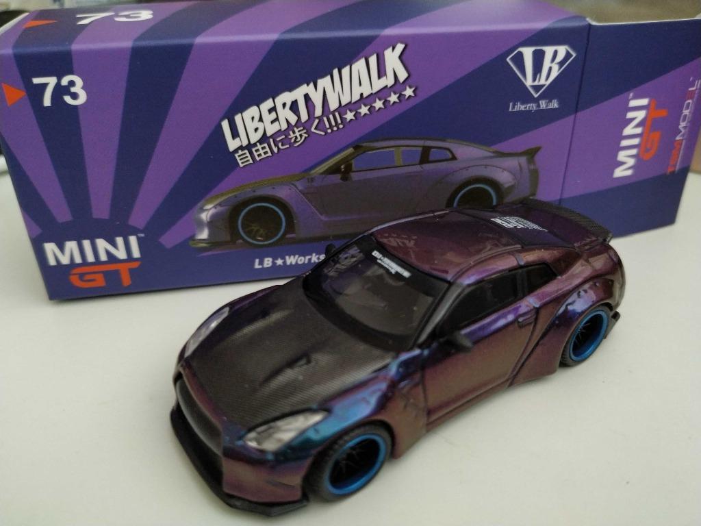MINI GT 73 LB WORKS Nissan GT-R (R35) Magic Purple w/ Carbon