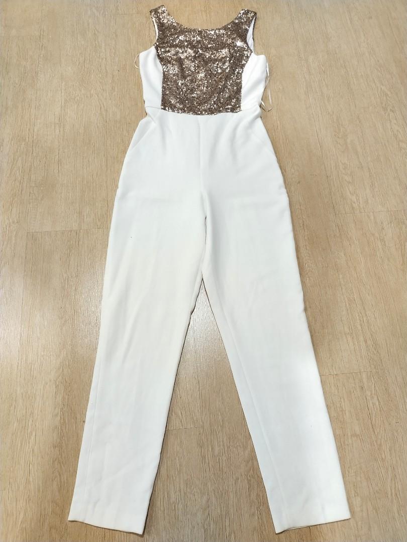 Miss selfridge clearance white jumpsuit