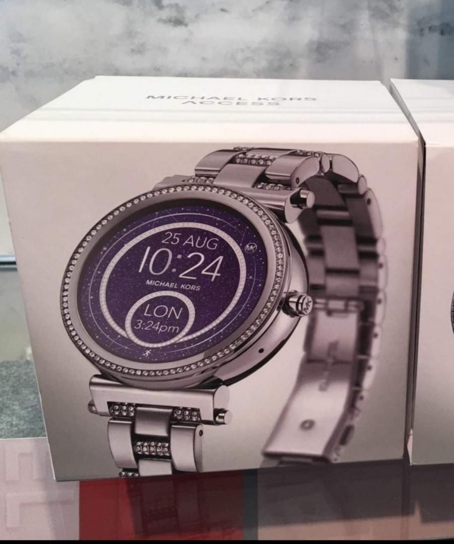 MK Smart Watch Silver Luxury Watches on Carousell