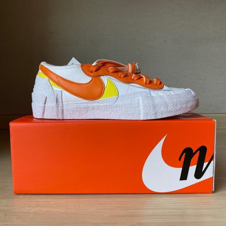 Nike Blazer Low x sacai Magma Orange US 6 W 7.5