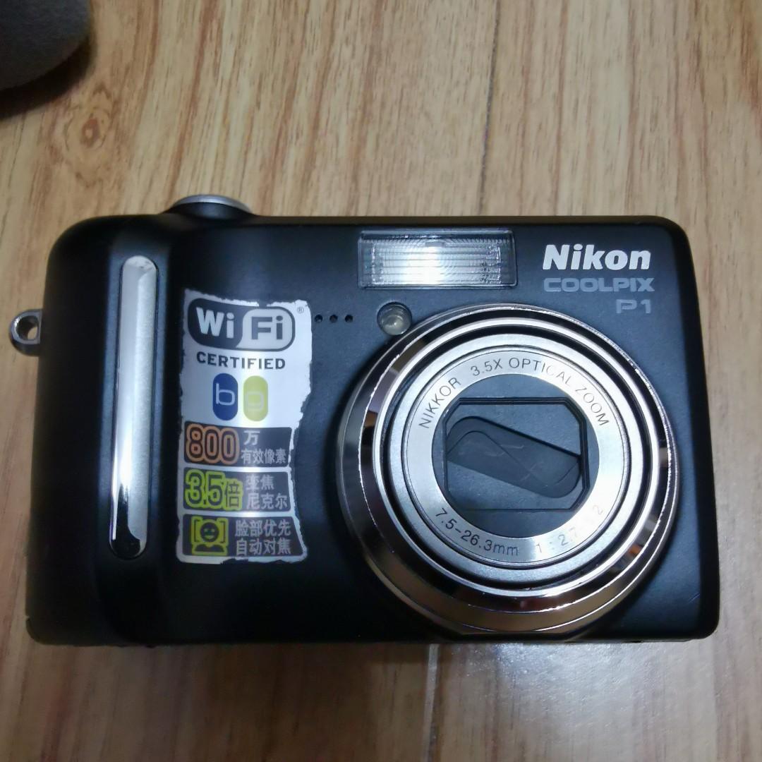 eenzaam bedreiging merknaam Nikon Coolpix P1, 攝影器材- Carousell