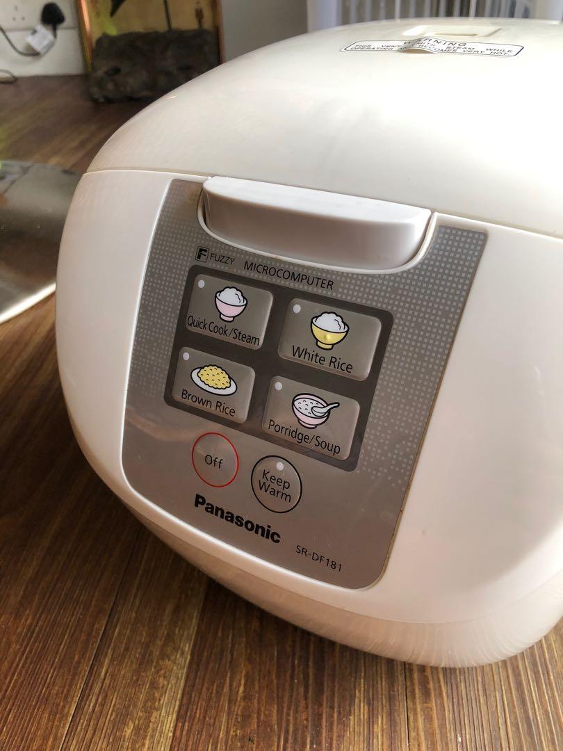 Panasonic rice cooker (SRDF181), TV & Home Appliances, Kitchen