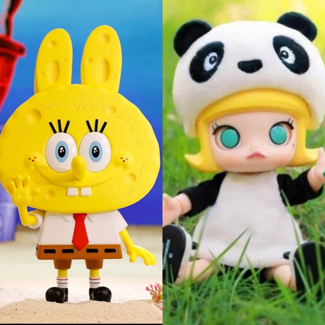 Preorder - Pop Mart Labubu Spongebob (Big Doll 19cm) and Molly Chengdu ...