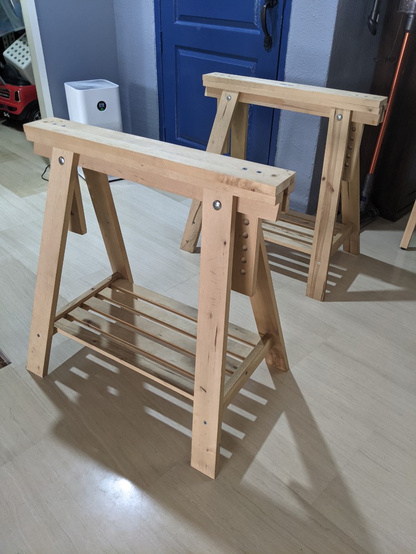 Ikea sawhorse table legs shop