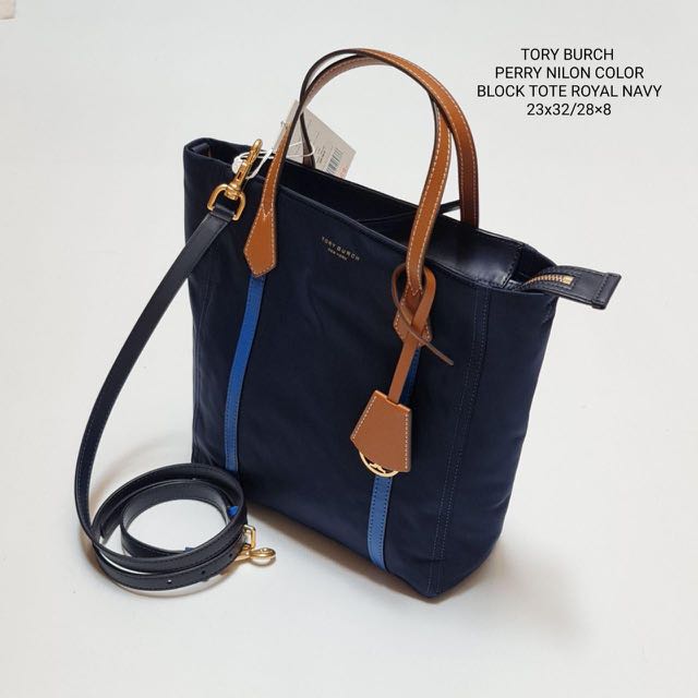 Tory burch perry hotsell tote navy