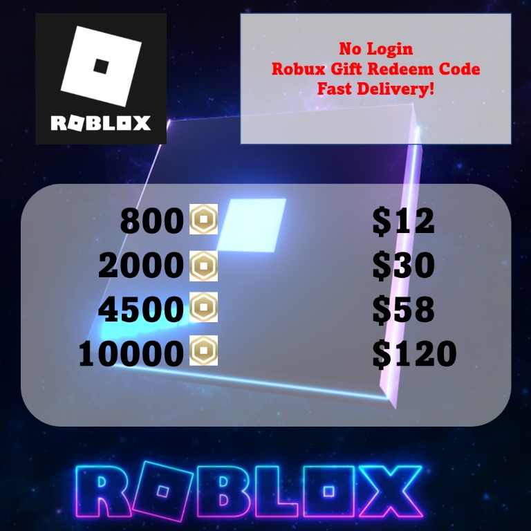 Roblox Top Up Robux Video Gaming Gaming Accessories Game Gift Cards Accounts On Carousell - no login roblox