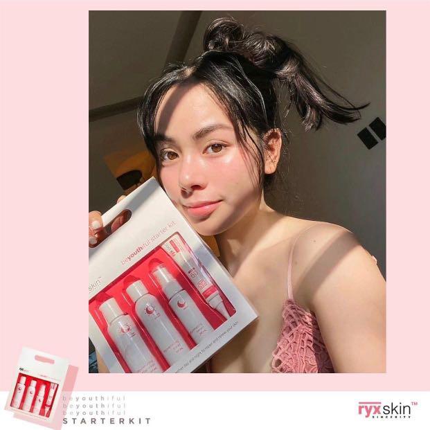 RYX Starter Kit (Category: Face Care) located in Mandaluyong City. Submitted by charlaloooo (Listing ID 1093592097, Image 1). Description: Hirap makahanap ng hiyang for your skin? Check this out! Your newly found holy grail, Ryx Skin’s BeYOUTHiful Starter Kit. ✨ A mild set perfect for any skin types and gender, start your rejuvenation process that will safely and gently flake away your damaged skin to reveal a much plump and more radiant face. Ge
