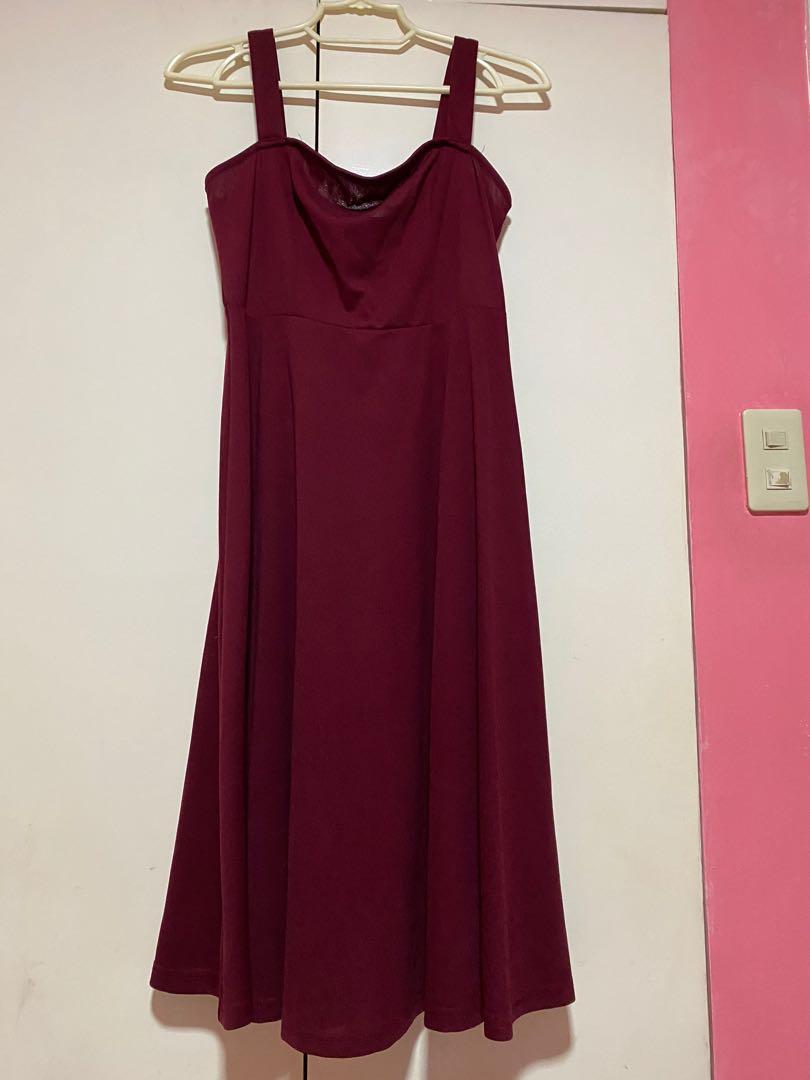 SHEIN flowy red casual dress, Women's Fashion, Dresses \u0026 Sets, Dresses on  Carousell
